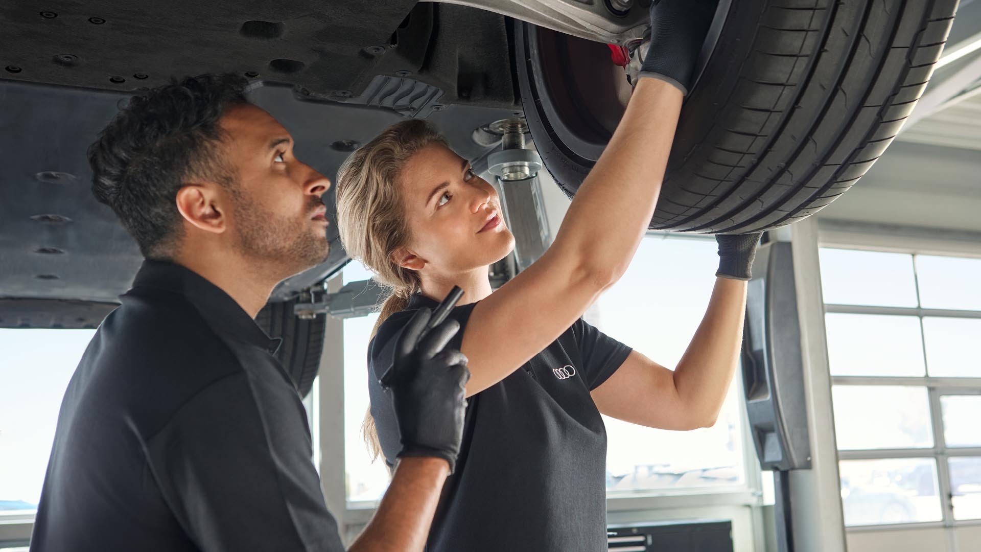 Promotion de service chez Audi Trois-Rivières : 15 % de rabais sur les pièces et la main-d'œuvre pour les freins.